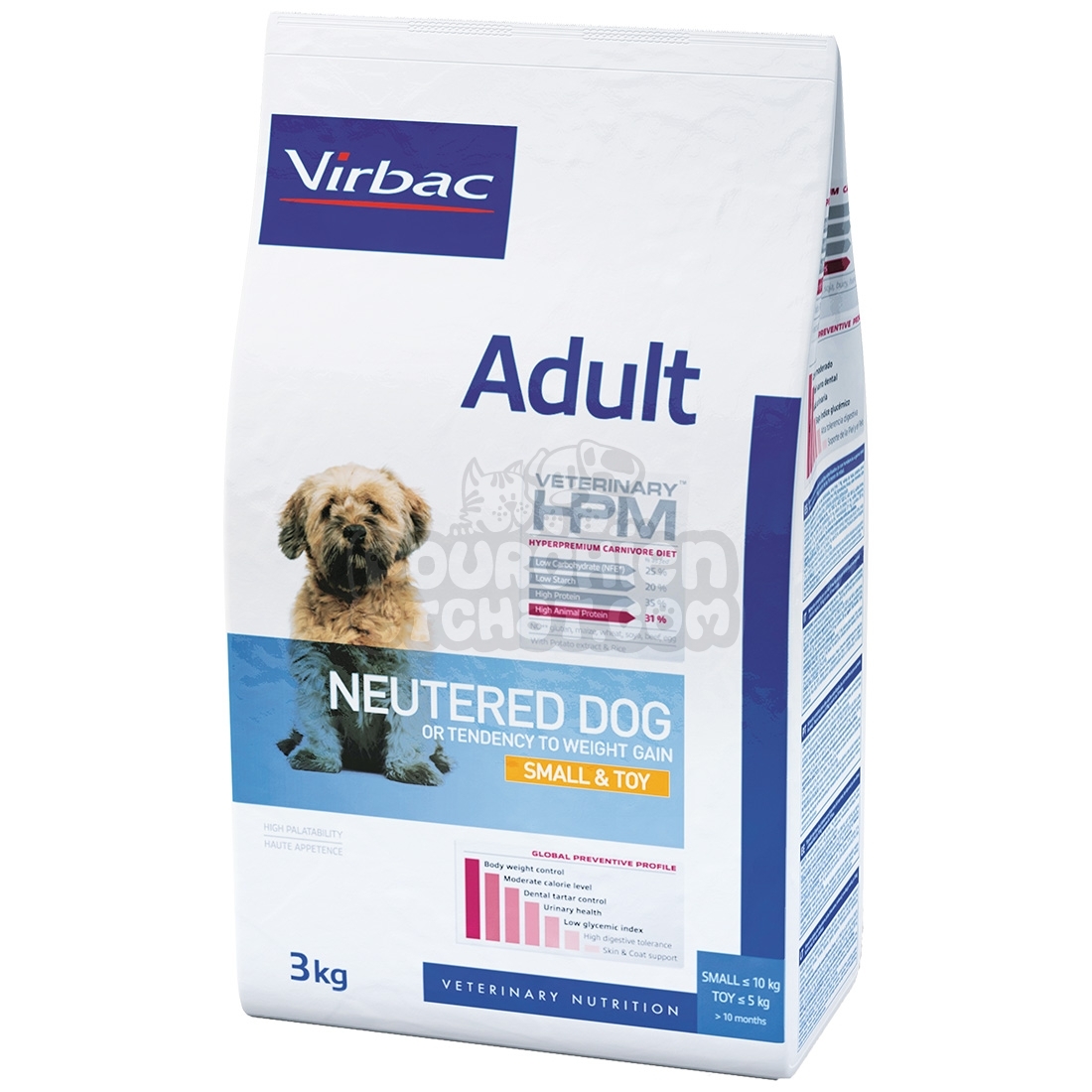 Virbac Veterinary HPM Adult Dog Neutered Small & Toy