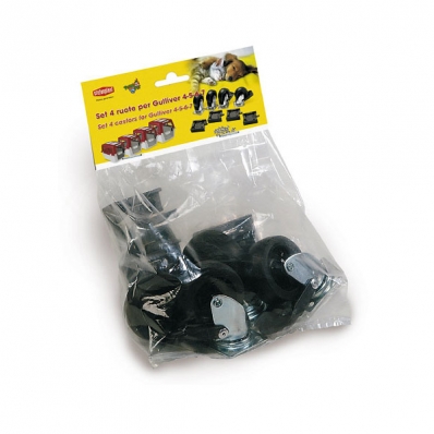 Lot de 4 roulettes pour caisse de transport Gulliver 4, 5, 6, 7