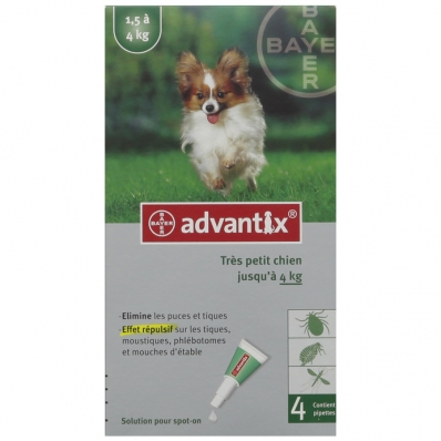 Advantix Très Petit Chien de 1,5 kg à 4 kg