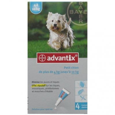 Advantix Petit Chien de 4 kg à 10 kg