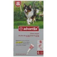 Advantix Chien Moyen de 10 kg &agrave; 25 kg