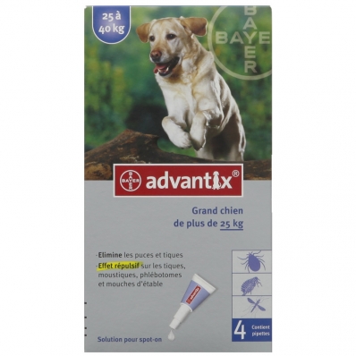 Advantix Grand Chien de 25 kg à 40 kg