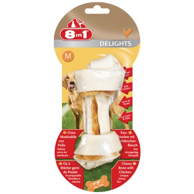 8in1 Delights Os à mâcher au poulet