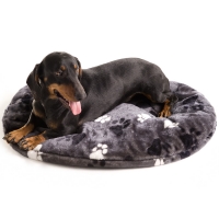 Coussin pour chien ovale TRACK gris