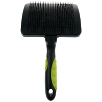 Brosse slicker pour chien en plastique retractable Zolux