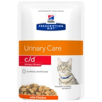 Sachets Repas Hill's Prescription Diet Feline c/d Urinary Stress