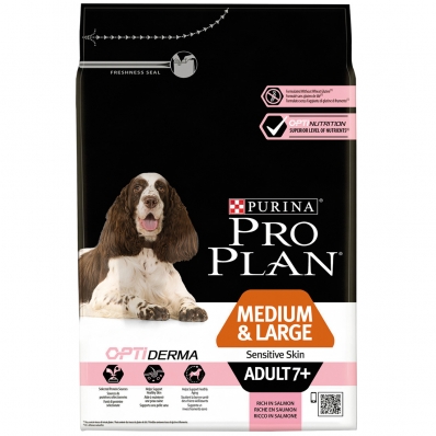 PRO PLAN Medium & Large Adult 7+ Sensitive Skin OptiDerma