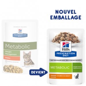 Sachets Repas Hill's Prescription Diet Feline Metabolic