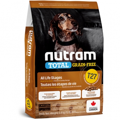 Croquettes chien Nutram Total Grain-Free T27 Small et Toy Breed Turkey, Chicken & Duck