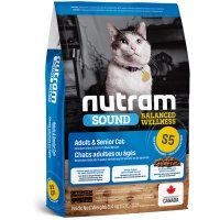 Croquettes chat Nutram Sound Balanced Wellness S5 Adult Cat