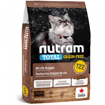 Croquettes chat Nutram Total Grain-Free T22 Turkey, Chicken & Duck