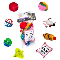 Lot de 8 jouets pour chat Karlie Flamingo Kitty Kit