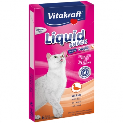 Friandises pour chat Vitakraft Liquid-Snack au canard