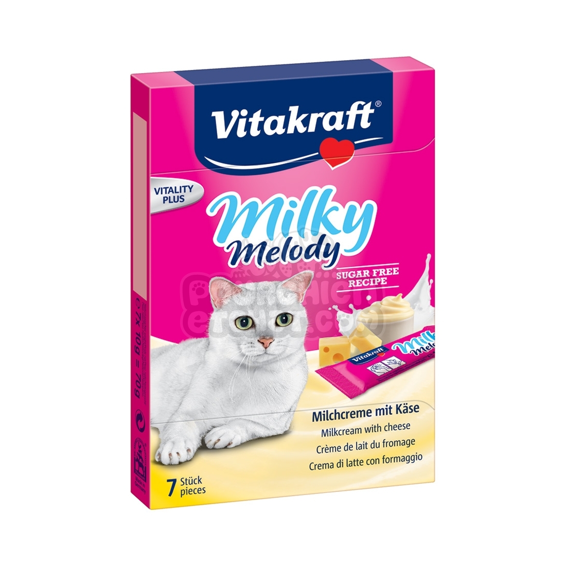 Friandises pour chat Vitakraft Milky Melody à la crème de lait au fromage 