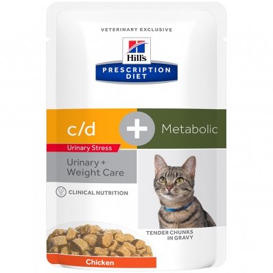 Sachets Repas Hill's Prescription Diet Feline Metabolic + Urinary Stress