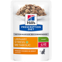 Sachets Repas Hill's Prescription Diet Feline Metabolic + Urinary Stress
