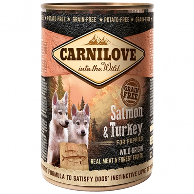 Boites chien CARNILOVE Puppy Salmon & Turkey