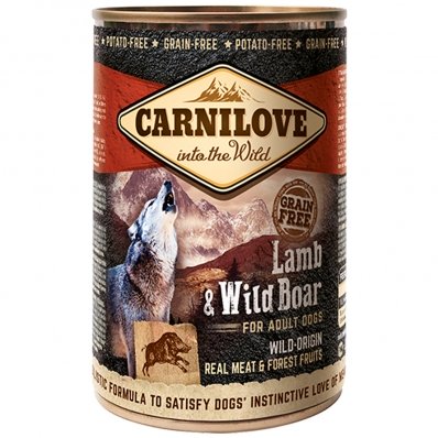 Boites chien CARNILOVE Adult Lamb & Wild Boar