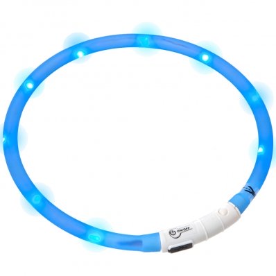 Collier lumineux pour chien LED bleu