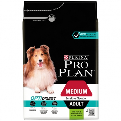 PRO PLAN Medium Adult Sensitive Digestion OptiDigest à l'agneau