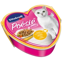 Barquettes chat Vitakraft Poésie en sauce au poulet et légumes