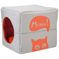 Maison pour chat Beeztees 2 en 1 gris