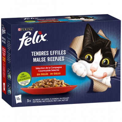 Sachets repas Felix Tendres Efillés en Gelée