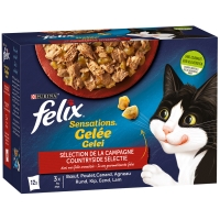 Sachets repas Felix Sensations en Gelée