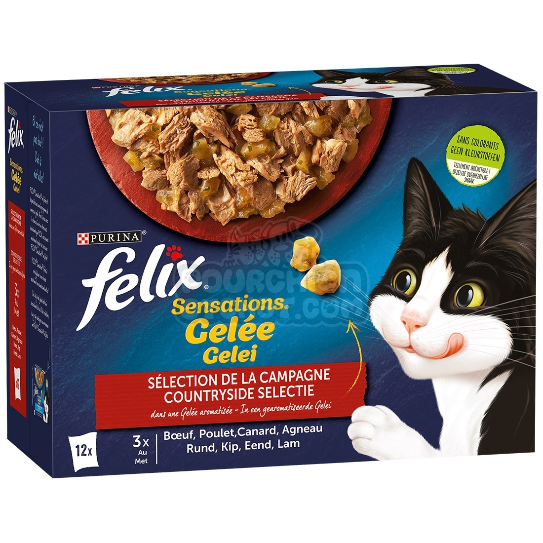 Sachets repas Felix Sensations en Gelée 