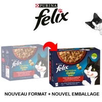 Sachets repas Felix Sensations en Gelée