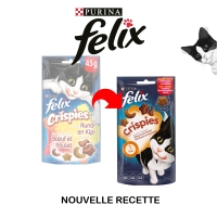 Friandises pour chat Felix Crispies au boeuf et au poulet