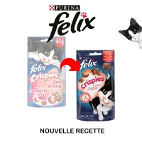 Friandises pour chat Felix Crispies au saumon et à la truite