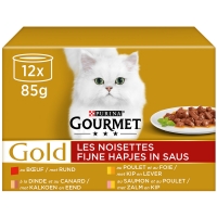 Boites chat Gourmet Gold Les Noisettes