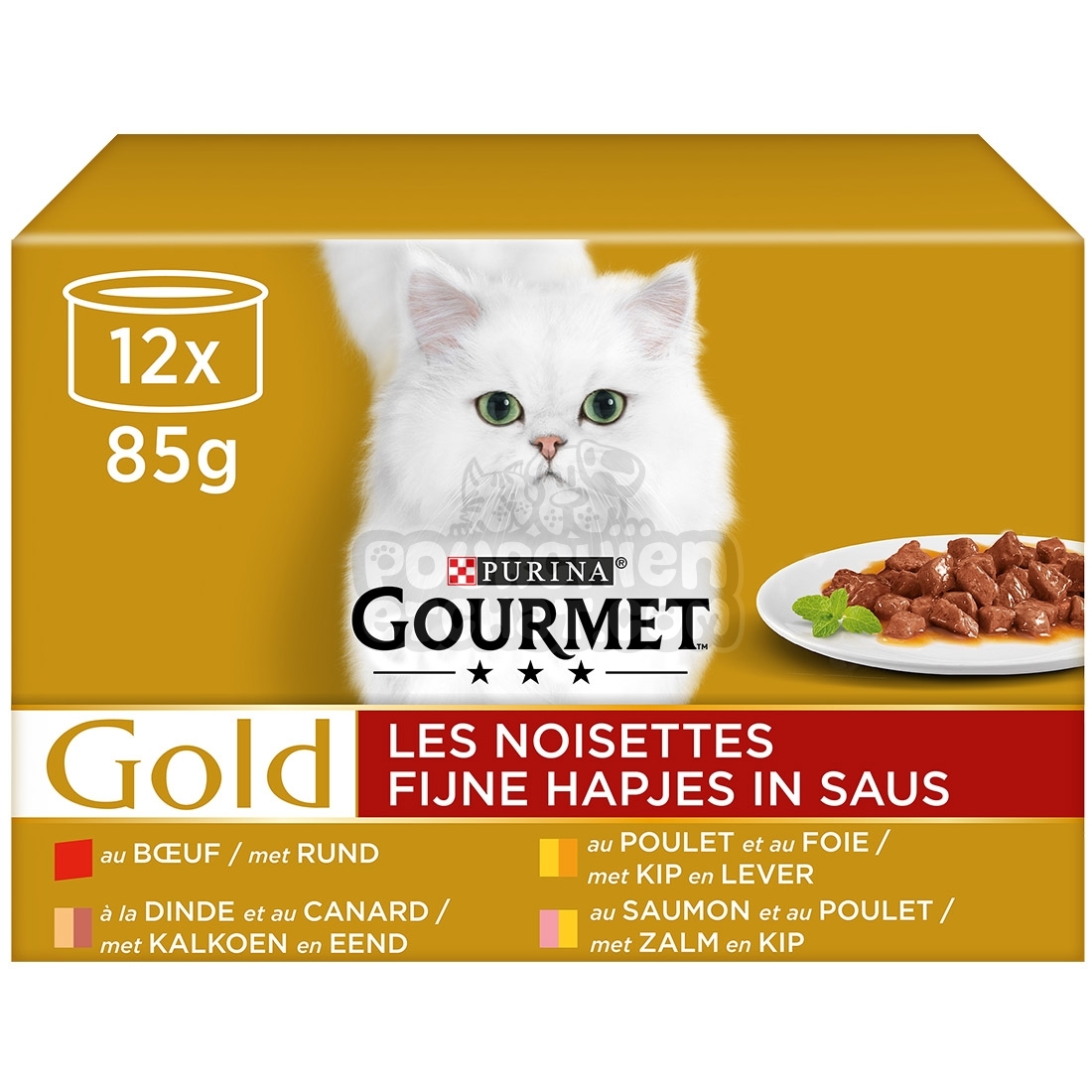 Gourmet Gold Noisette Viandes Poissons - Humide