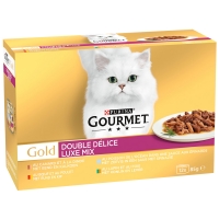 Boites chat Gourmet Gold Double Délice