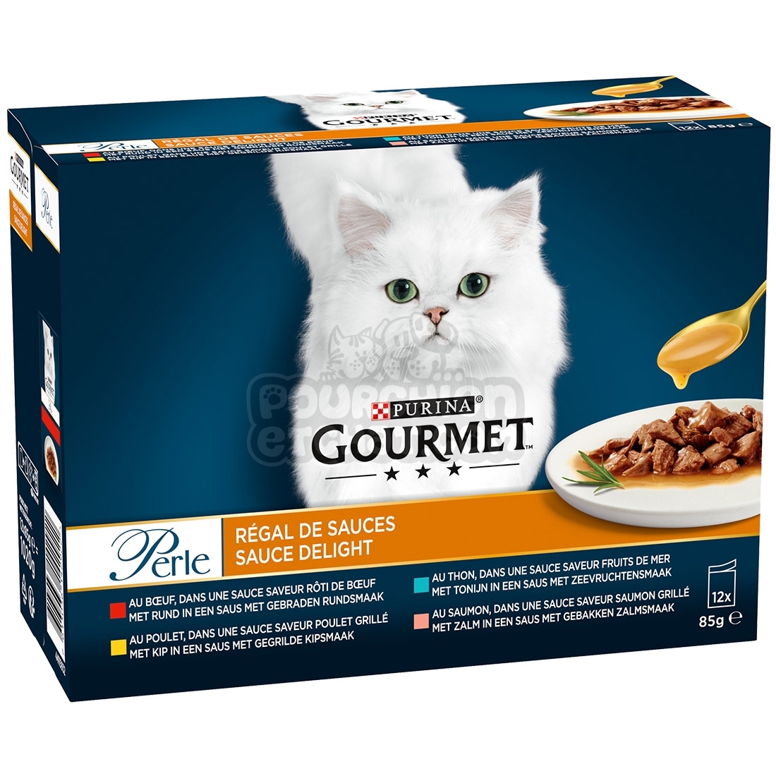 Sachets pour chat - Tendres Effilés avec encore plus de sauce