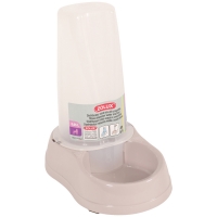 Distributeur mixte d'eau ou de croquettes antidérapant rose poudré