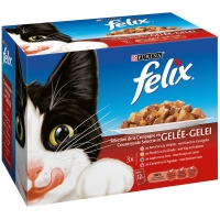 Sachets repas Felix Sélection aux Viandes en Gelée