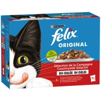 Sachets repas Felix Sélection aux Viandes en Gelée