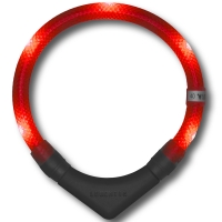 Collier lumineux pour chien LEUCHTIE Plus rouge