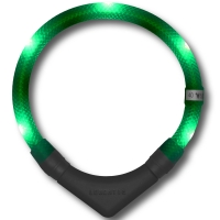 Collier lumineux pour chien LEUCHTIE Plus vert foncé
