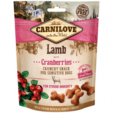 Biscuits pour chien Carnilove Crunchy Snack Lamb & Cranberries