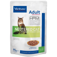 Sachets Repas Virbac Veterinary HPM Adult Neutered Cat au Saumon