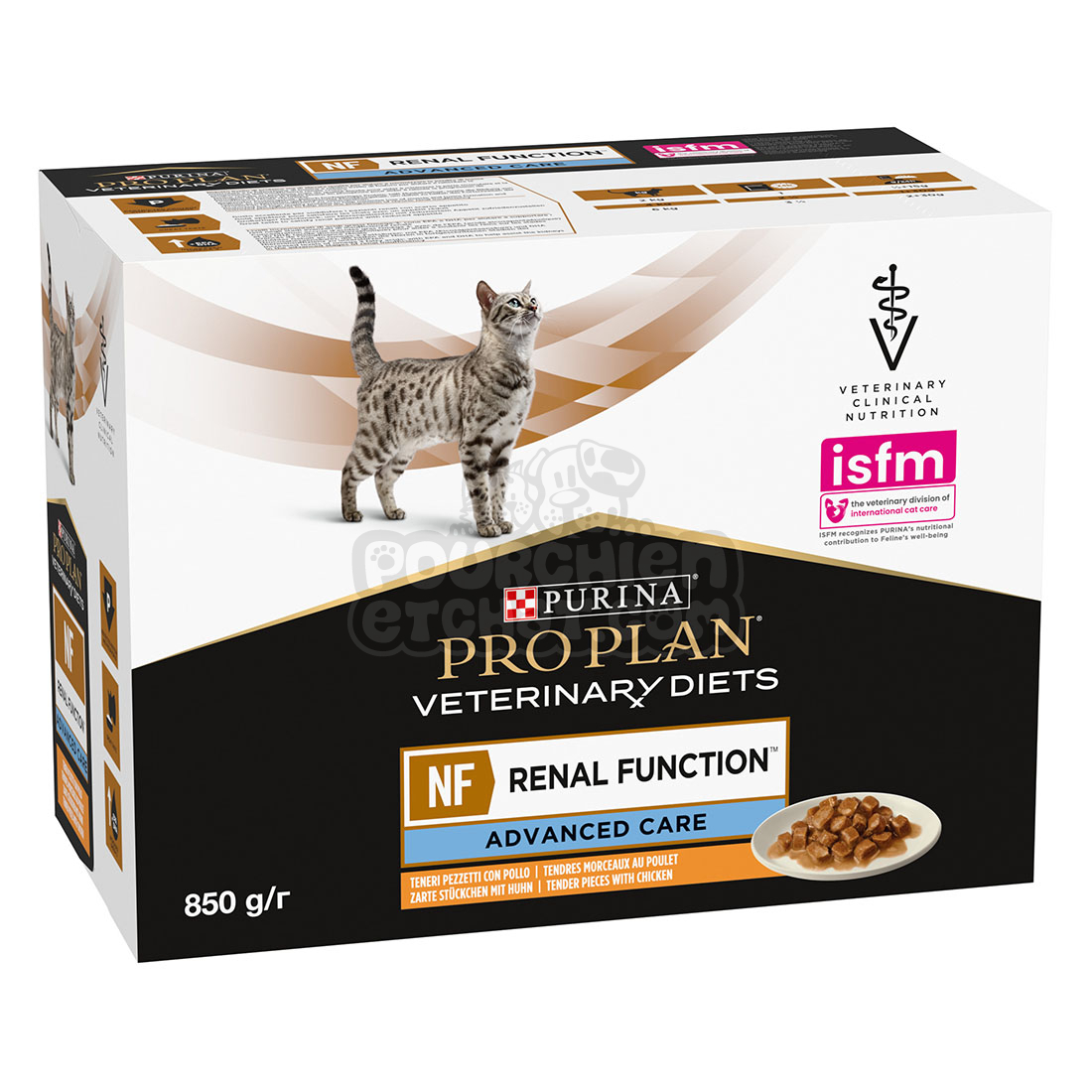 Sachets repas chat PRO PLAN Veterinary Diets NF Renal Function Advanced  Care 