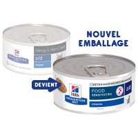 Bo&icirc;tes Hill's Prescription Diet Feline z/d Ultra Allergen