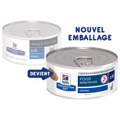 Boîtes Hill's Prescription Diet Feline z/d Ultra Allergen
