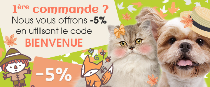 1ère commande ? -5% en utilisant le code BIENVENUE